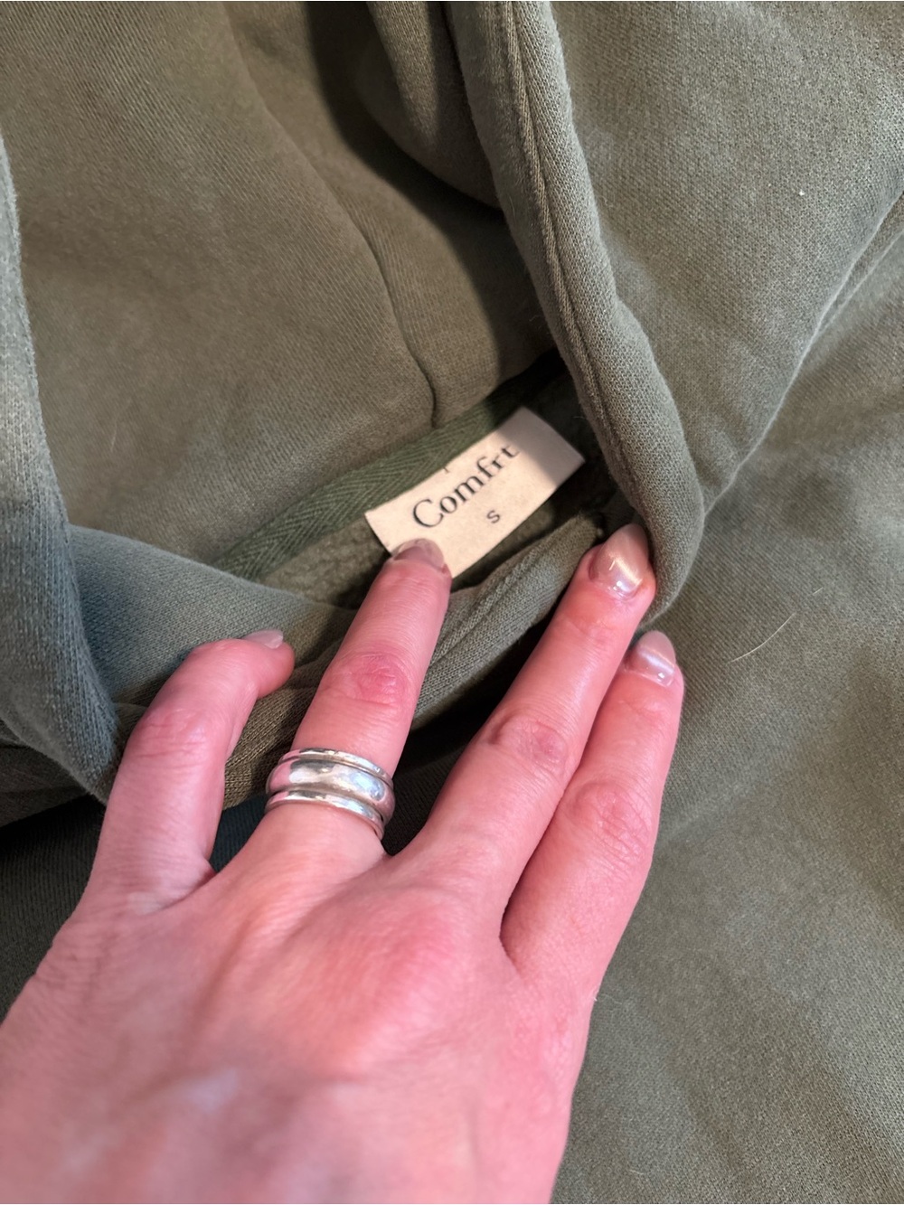 Comfrt Olive Green Women's Sweatsuit medium - Picture 5 of 5